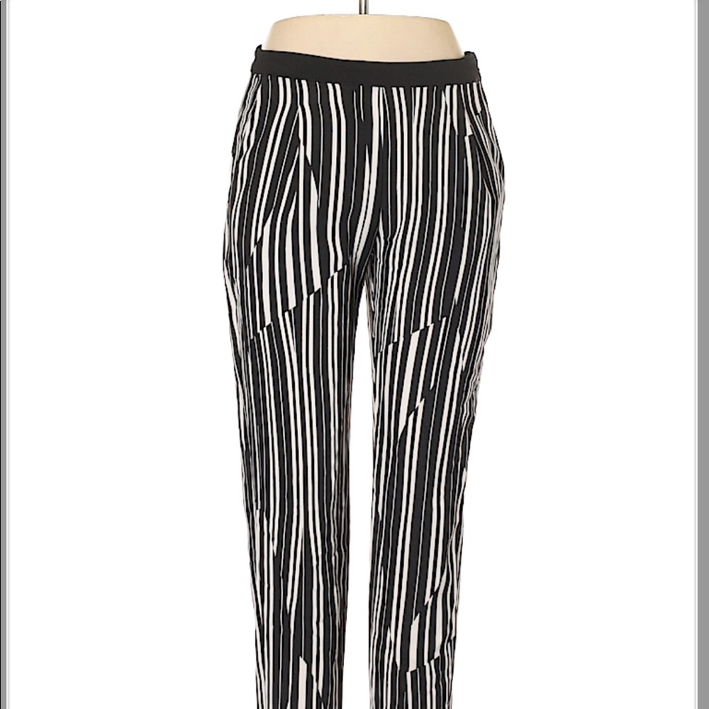 H&M highwaisted striped dress pants